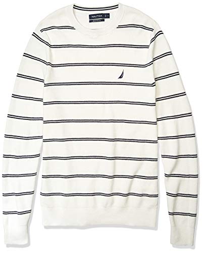 Nautica Men's Navtech Crewneck Sweater, Marshmallow, X-Large