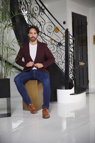 Gervasi Men's Slim Fit Blazers with Front Pockets & 2 Buttons3