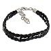 Produktbild gooix Charm GXC345 Damen Charms Armband Leder Schwarz 22 cm