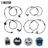 LIMICAR Set of 4 ABS Wheel Speed Sensor ALS346 ALS347 ALS348 ALS349 Compatible w/ 2004 2005 2006 2007 2008 Nissan Maxima 3.5L