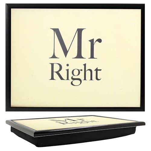 The Leonardo Collection Mr Right Laptray For Food Serving & Breakfast | Comfortable Bean Bag Lap Trays With Cushion | Durable Food Tray For Eating On Lap | Multipurpose Laptrays For Home & Adults