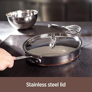 All-Clad Copper Core 5-Ply Stainless Steel Fry Pan 8 Inch Induction Oven Broiler Safe 600F Pots and Pans, Cookware Silver All Clad Copper Core 5 Ply Stainless Steel Fry Pan 8 Inch Induction Oven Broiler Safe 600F Pots and Pans Cookware Silver