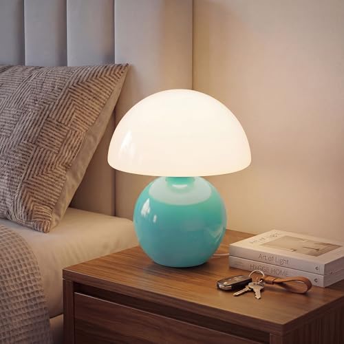 Dawnwake Blue Mushroom Table Lamp — Cute Acrylic Accent Light