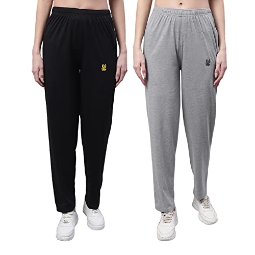 VIMAL JONNEY Women’s Cotton Trackpant – Regular Fit (Pack of 2) – Black/Melange – Size Medium – D10_BLK_MLG – Best SEO Friendly Womens Trackpant VIMAL JONNEY Women’s Cotton Trackpant – Regular Fit (Pack of 2) – Black/Melange – Size Medium – D10_BLK_MLG – Best SEO Friendly Womens Trackpant