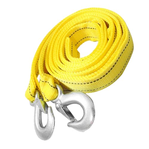 FIXOSHEE Cinghia Di Traino in Nylon Ganci Metallici Solidi Fune Di Traino Resistente 3,9 m Per Veicoli Auto e Camion Carichi Pesanti Per Emergenze e Recupero