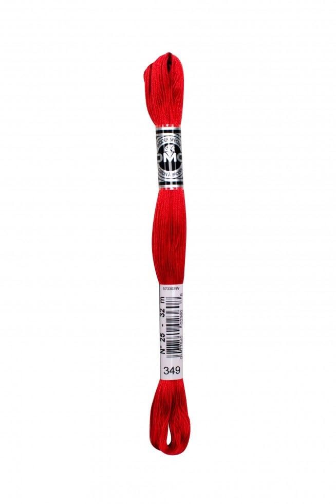 DMC Size 25 Coton A Broder Special Embroidery Thread - 349 Red - Each — image 1