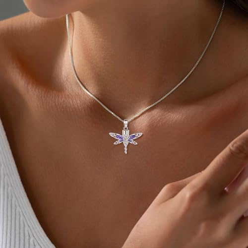 MANBU Sterling Silver Cremation Jewelry for Ashes: Urn Necklace Memorial Ash Pendant Bereavement Keepsake Gifts for Loss of a Loved One2