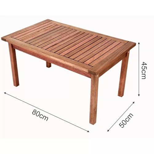 Conjunto Sofá Namoradeira com Poltronas e Mesa de Apoio Em Madeira