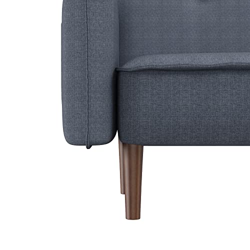 Fulife Convertible Futon Sofa Bed, Modern Sleeper Couch With 3 Adjustable Backrests And 6 Solid Wood Legs, Loveseat Recliner For Living Room, Apartment, Small Places, Grey #TOP7