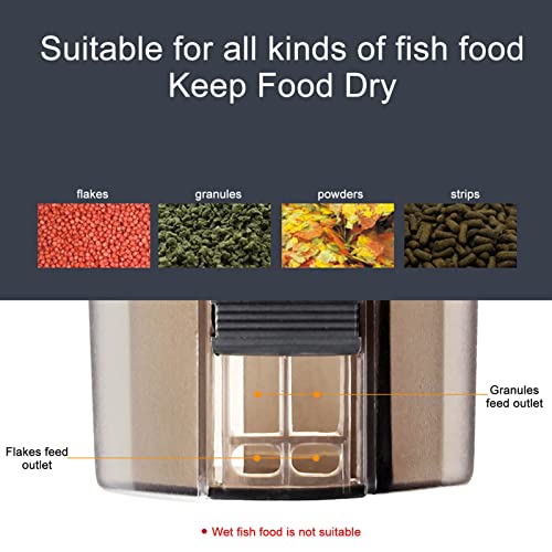 Distributeur nourriture poisson avec minuterie électrique programmable