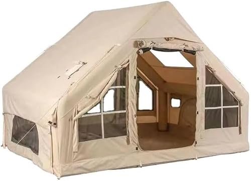 Novafurn Inflatable Camping Tents with Pump, Air Glamping Tents, Easy Setup Waterproof and Windproof Blow up Tent, 3x2x2m