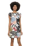 Desigual Vest_Damaris, Vestido, Mujer, Negro (Negro 2000), M (Talla del Fabricante: L)