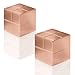 Produktbild SIGEL GL720 SuperDym-Magnete kupfer-farben, massives Alu, 2er-Set, für Glas-Magnettafeln, 2x2x2 cm - weitere Größen/Farben