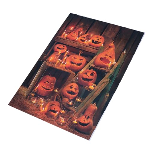 Sfondo Di Zucca Arazzo Spaventoso Di Foto Di Halloween Arazzi Da Parete Oggetti Di Scena Per Feste Di Puntello Da Orange Vinile Digitale