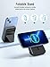 QiSa Portable Charger, PD 30W Fast Charger Foldable Wireless Power Bank with USB-C Port, Mag-Safe Battery Pack Only for iPhone 15/14/13/12 Series (Black)