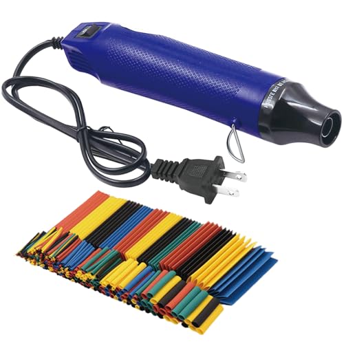 Wire Heat Shrink Tubing Kit Mini Heat Gun for Shrink Tubing 328pcs 2 1 Wire Shrink Wrap Tubing