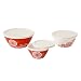 Vintage Charm Tickled Pink 6 Piece Mixing Bowl Set, Pink
