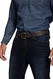 Breite 4 cm JP 1880 Herren große Größen Übergrößen Menswear L-8XL Leder-Gürtel, Metall-Schließe, 4cm breit, bis Gr. 170cm schwarz 110 811983130-110
