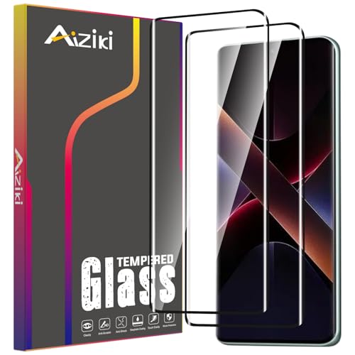 Aiziki [2 Pezzi Vetro Temperato per Xiaomi Poco X7, HD Chiaro, Anti Graffio, Anti-Impronte, Durezza 9H Pellicola Protettiva a Copertura Totale con Xiaomi Poco X7