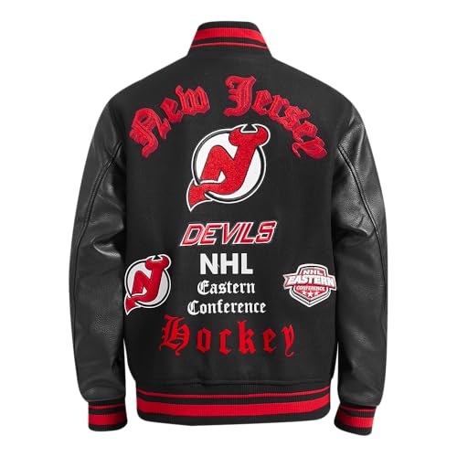 Image of Pro Standard Mens NHL Old English Varsity Jacket