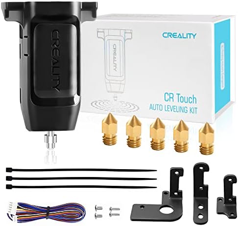 Creality Official CR Touch Auto Bed Leveling Sensor and 5 PCS 3D Printer Nozzles Kit for Ender 3 / Ender 3 V2 / Ender 3 Pro/Ender 5 / CR-10 3D Printer with 32 Bit V4.2.2 / V4.2.7 Mainboard