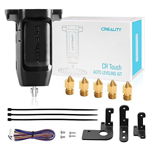 Creality Offizieller CR Touch Auto Bettnivellierungssensor und 5 teiliges 3D Drucker düsen Kit für Ender 3 / Ender 3 V2 / Ender 3 Pro/Ender 5 / CR-10 3D Drucker mit 32 Bit V4.2.2 / V4.2.7 Mainboard