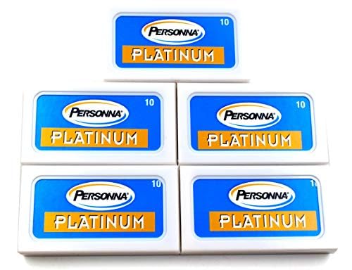 50 Personna Platinum Double Edge Razor Blades