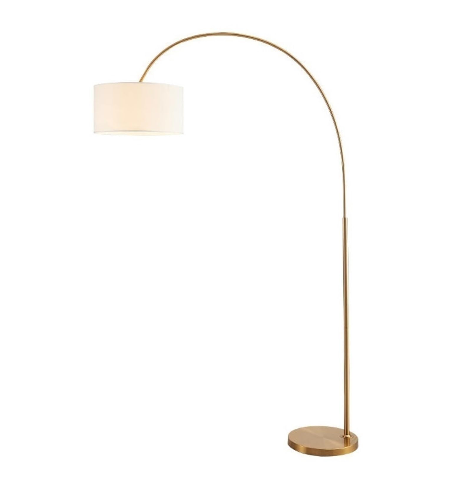 Floor Light Arc Iron Floor Lamp with Fabric Adjustable Lampshade Standing Lamp E27 Reading Lamp for Living Room Bedrooms Office Office (Color : A, Size : 130 * 206cm)