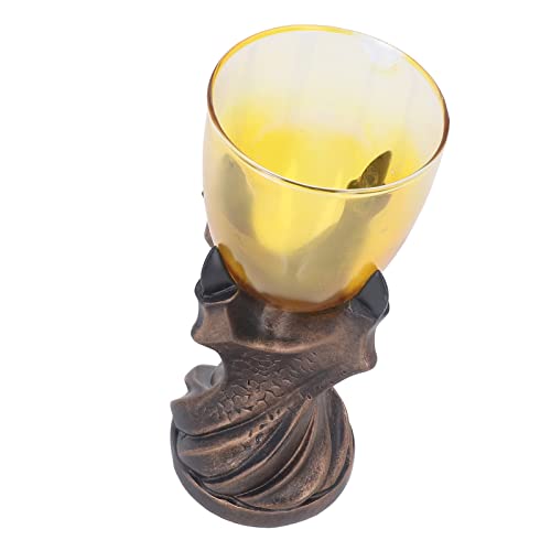 Jwthee Taça de mão de caveira, taça de vinho de mão de dragão 3D cálice cálice de mão única cálice d
