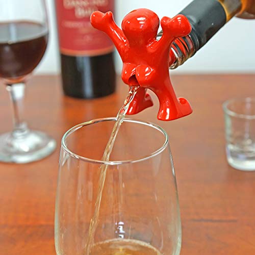 Fairly Odd Novelties Fon-10194 Sir Perky Novelty Wine Pourer, One Size, Red #TOP5
