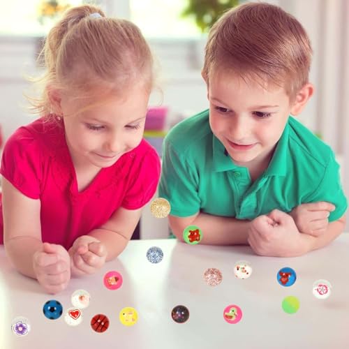 Image of Small Bouncy Balls for Kids Prize box Toys for Kids 3-5 4-8, Mini Party Favors for Kid Classroom Treasure Box Prize, Rubber Balls Easter Goodie Bag Stuffer Pinata Stuffers Kid Party Bag Fillers 27pcs