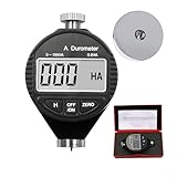 Electronic Digital Display Hardness Tester for Rubber and Silicone, Industrial Grade ACD Type Tire Hardness Tester for Vulcanized Rubber, 0-100H Range, Plastic/Rubber/Silicone(Type A)