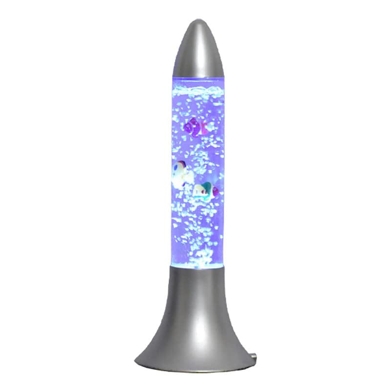 ALTRONA Aqua Bubble Tube Lamp - Rocket Shaped | Colour Changing LED Artificial Aquarium with Colourful Fish | Sensory Visual with Calming Anti-Anxiety Effect(16 Inch) (B0B6P6YR8Q) Amazon Price History, Amazon Price Tracker