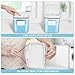 Zingbee 4 Pack Airtight Laundry Detergent Containers & Dryer Sheet Holder with Lids & Scoops, Stackable Laundry Room Organization and Storage for Scent Booster, Powder, Pods