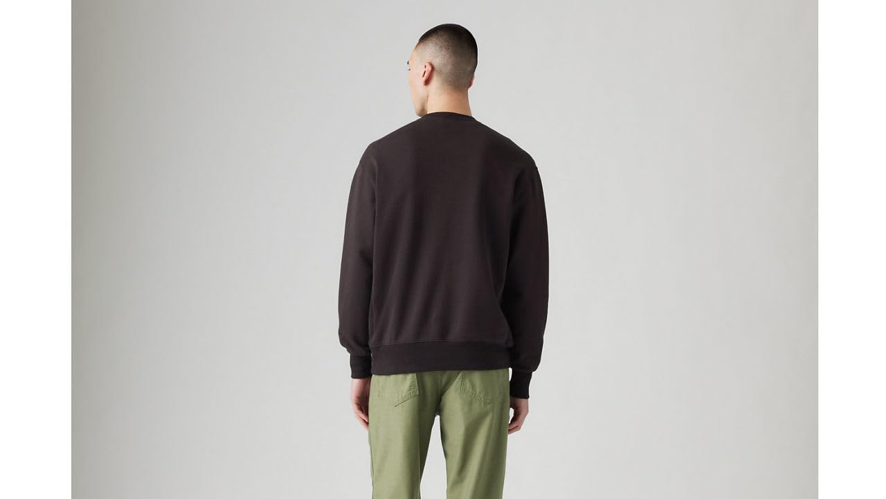 Levi's Authentic Crew bluza męska, Black Agate Garment Dye F Black Agate, M