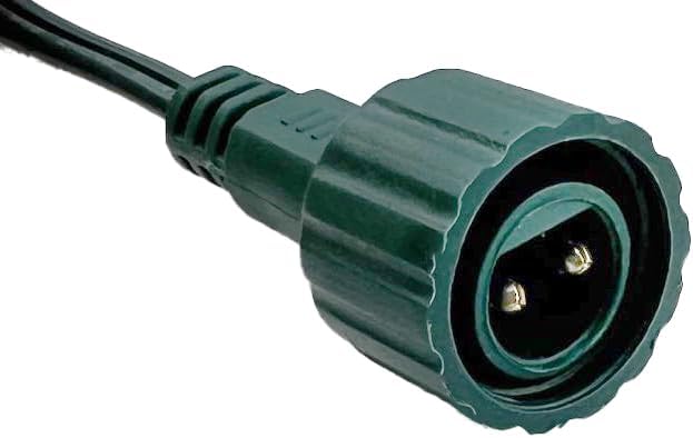 Miniatura 7 de Cable de alimentación de 6 pies con interruptor de pie de encendidoapagado para luces de árbol de Navidad, impermeable, enchufe de 58 pulgadas,