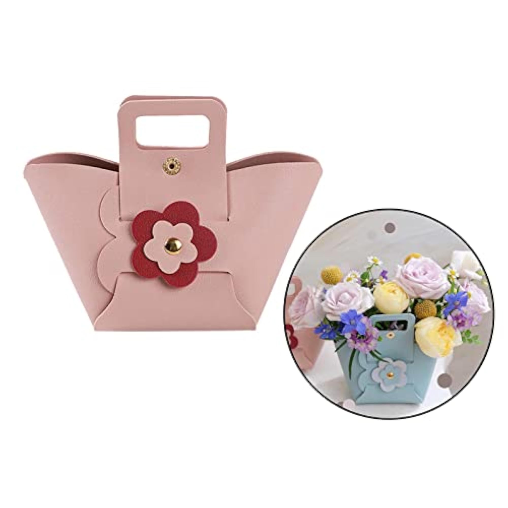 Gift Bags Handles Packaging Boxes Guests Birthday Party Pink