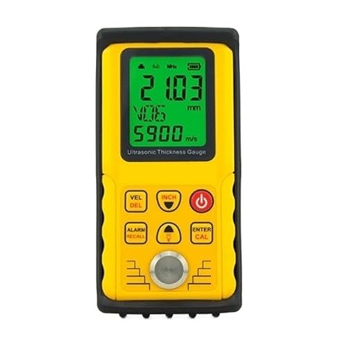 Thickness Gauge. Thickness Gauge, 1-300mm Handheld Digital Display Ultrasonic Meter for Glass/Steel .Industrial
