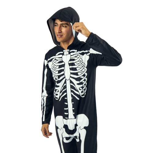 Bioworld Skeleton Men's Hooded Union Suit4