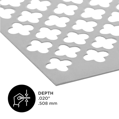 M-D Building Products 57166 36 in. x 36 in. x .020 in. Mill Aluminum Sheet Cloverleaf - Thumbnail 4