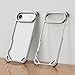 OATSBASF for iPhone Air Bumper Case, No Back Design, Aluminum Frame Slim Fit, Compatible with MagSafe, 4 Corner Shockproof Protection for iPhone 17 Air, Natural Titanium