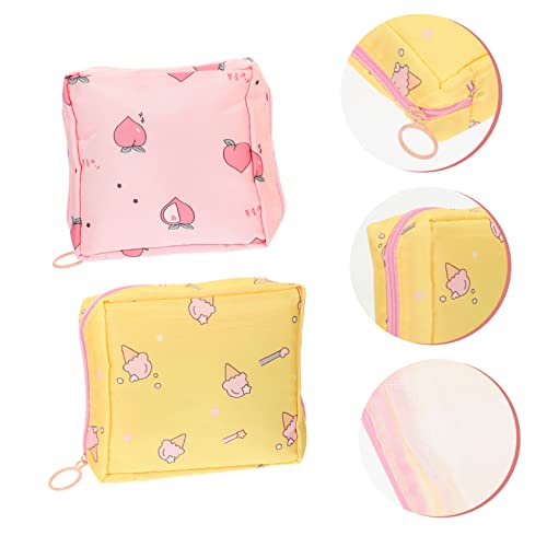 Healeved 2 Pçs Bolsa De Armazenamento De Absorvente Higiênico Carteiras Grandes Para Capacidade Extr
