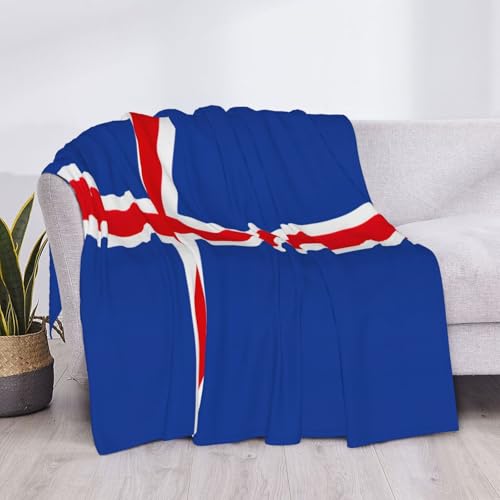 Plaid drapeau Islande : couverture flanelle toutes saisons - 5