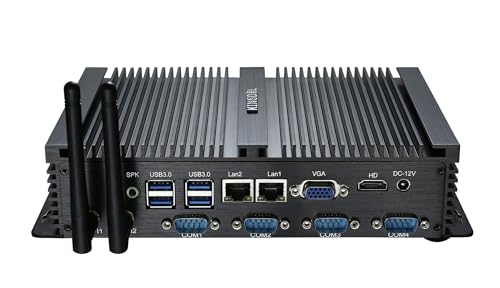 KINGDEL Mini Desktop PC i5 Dual Core 8GB/128GB Fanless Metal