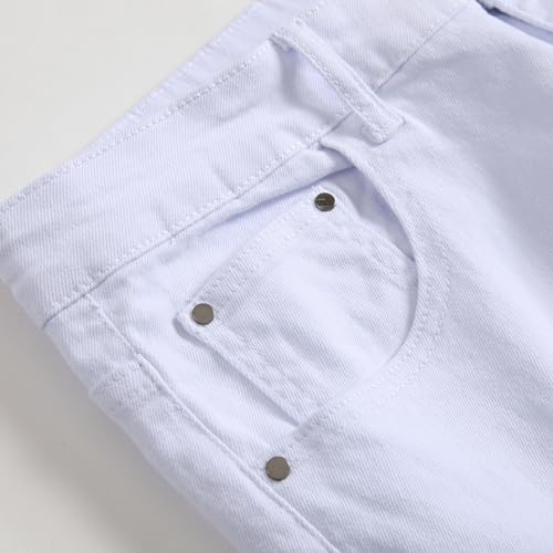 Mens Skinny Slim Fit Jeans Stretch Ripped Distressed Destroyed Jeans Big and Tall Boy Casual Washed Denim Pants Streetwear3