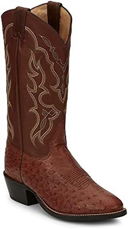 Tony Lama Men's Tiberius Western Boot Round Toe Cognac 10.5 B (M) US | Image 3