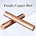 SHOUCAN 2Pcs Pure Copper Round Rod, Length 400Mm, Diameter 16Mm-22Mm, Lathe Bar Stock for DIY Craft, Industry,Diameter 18mm