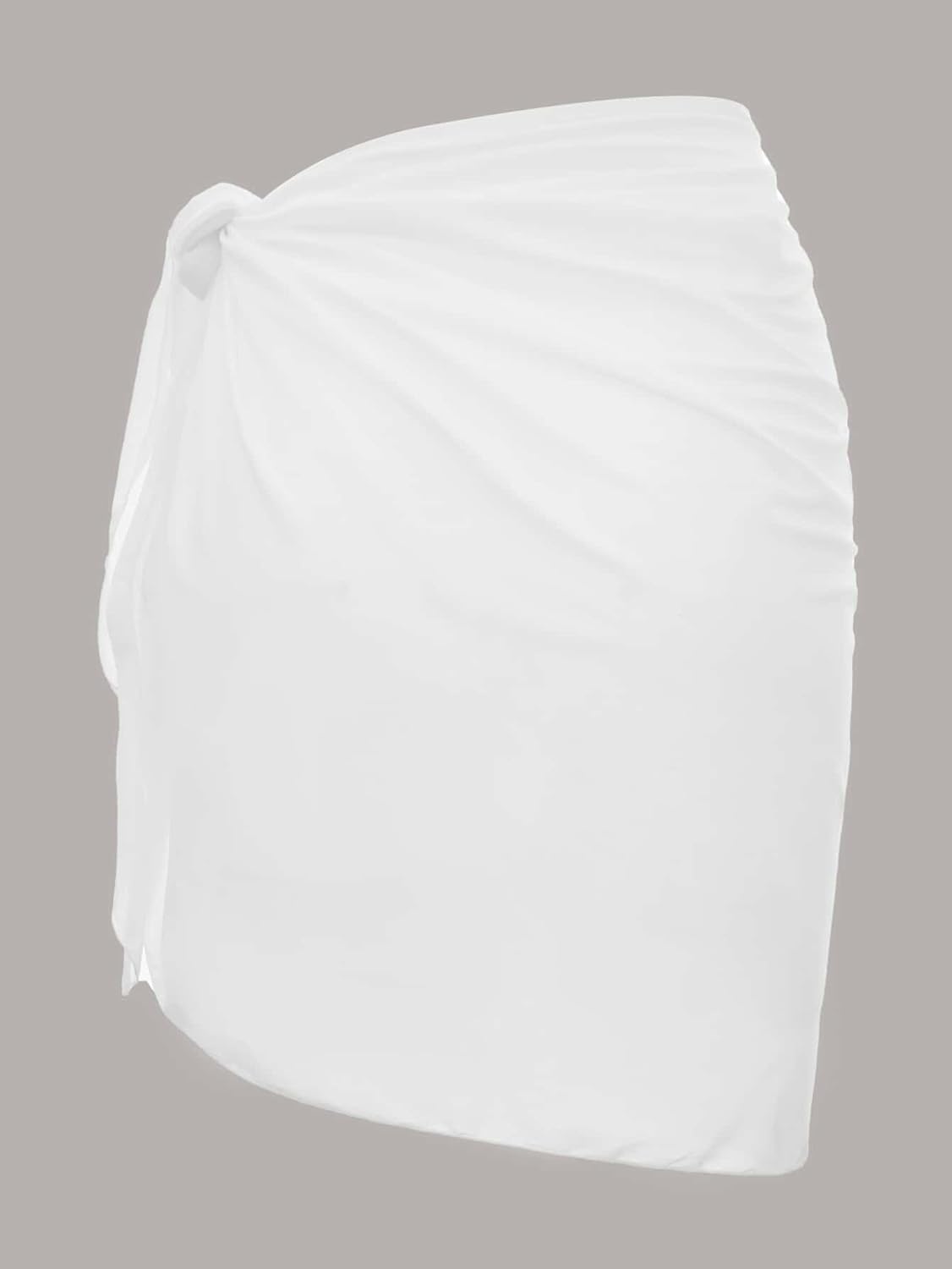 Womens Summer Beach Plain Knot Side Cover Up cover ups for swimwear