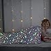 LXTOPN Kuscheldecke für Kinder, Einhorn Decke Kuscheldecke Leuchtet im Dunkeln, Sofadecke Kinderdecke für Mädchen, Superweiche Flanell Fleecedecke (Violett,150x200cm)