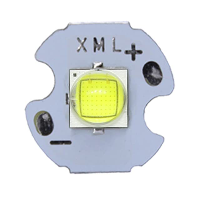 AETOOL - 10W Cold White Cree XML2 XM-L2 T6 LED Light Diode Lamp+20mm/22mm DC3.7V 12𝖵 Driver DIY Flashlight (LED14mm White PCB 22mm 5 Mode Driver)